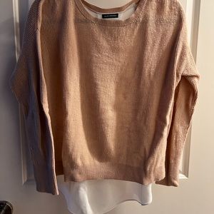 Club Monaco Size S Cream and White Sweater